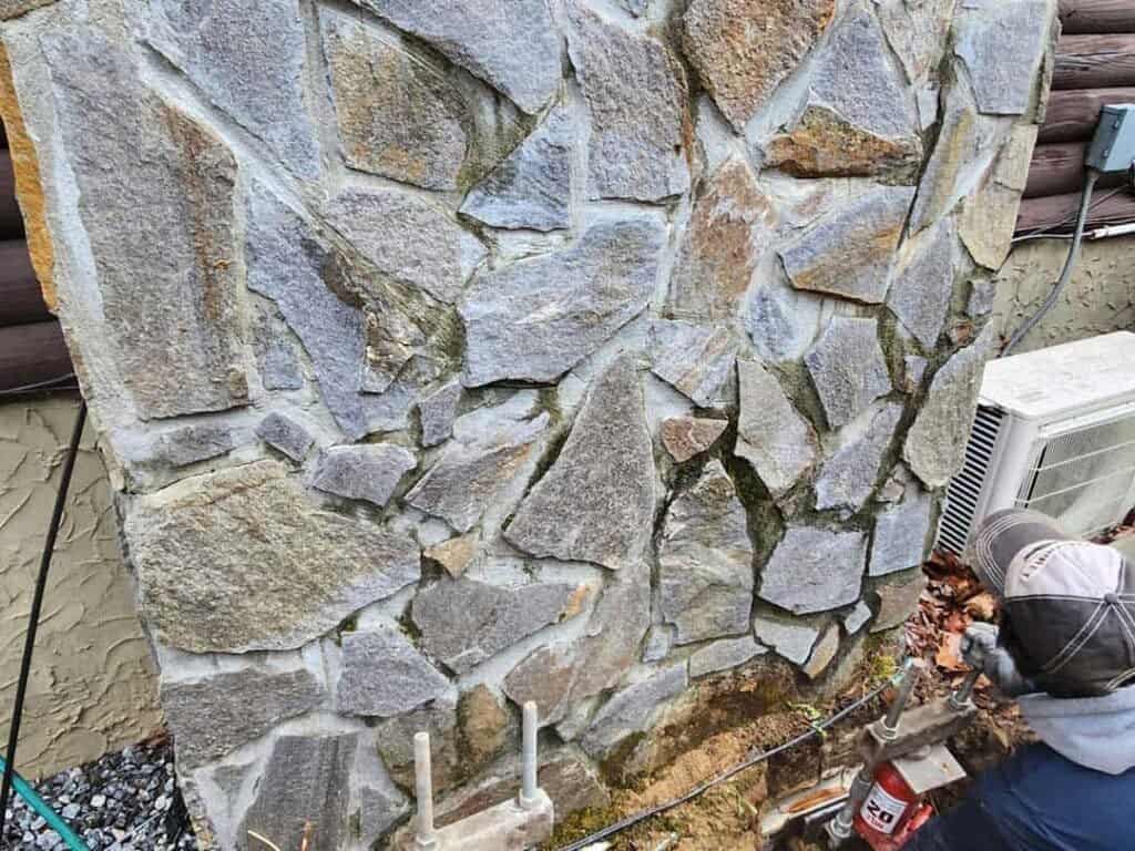 Cashiers, NC floors sloping to one side Stabilized and supported after