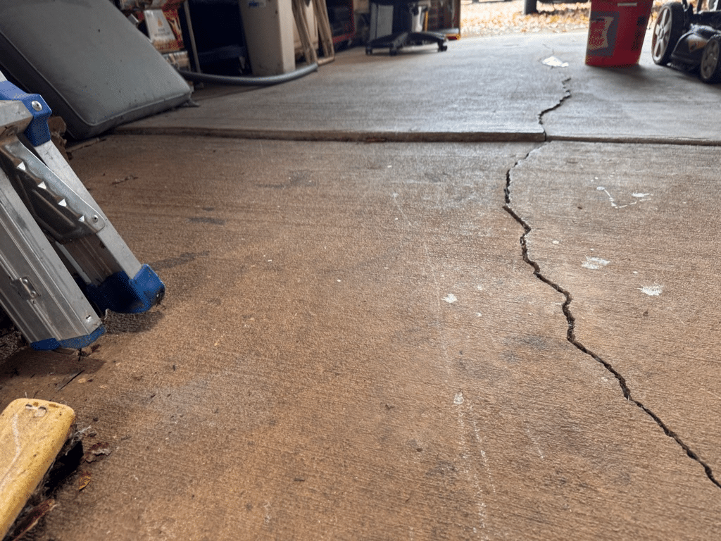 Before Structural Repair for Garage in Taylors, SC